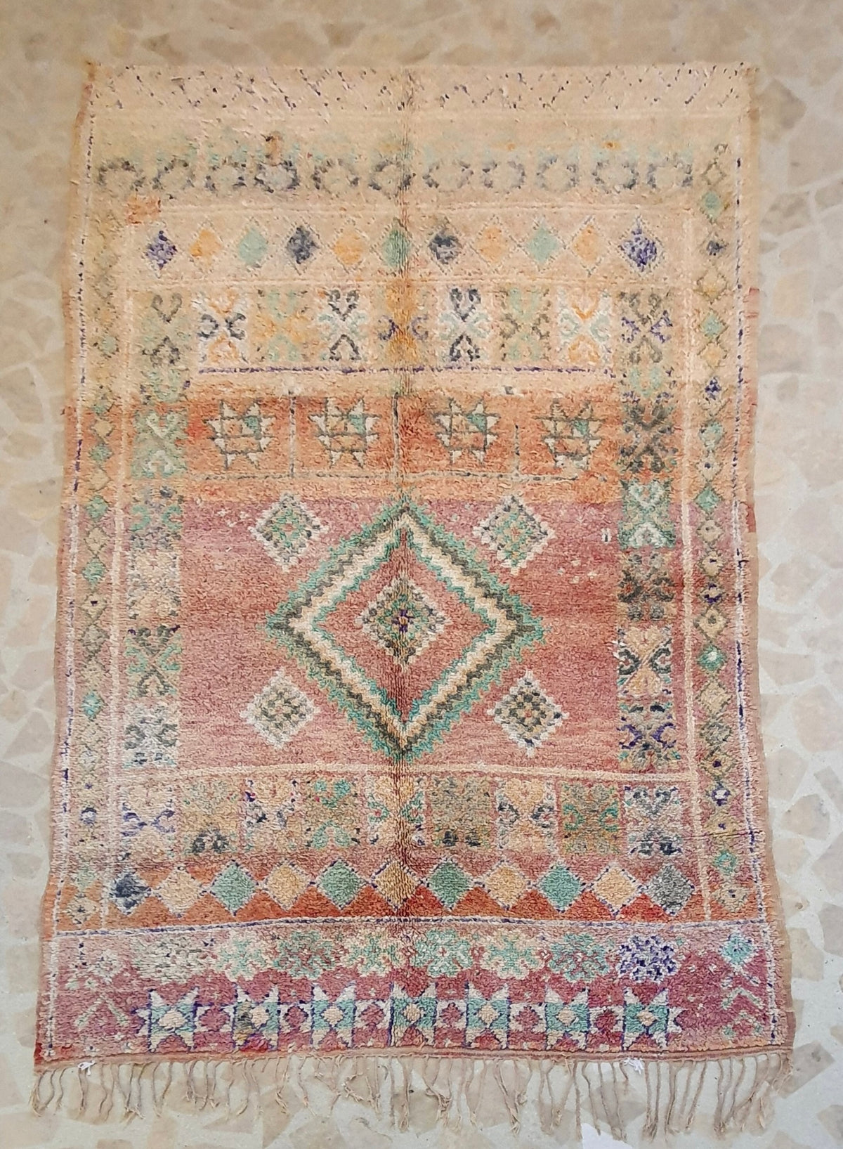 Moroccan Vintage Rug "Soul” 343 x 210