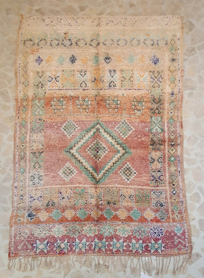 Moroccan Vintage Rug "Soul” 343 x 210
