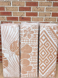 Recycled Outdoor Mat 6 Hibiscus ~ Small - 1.8 x 1.8m