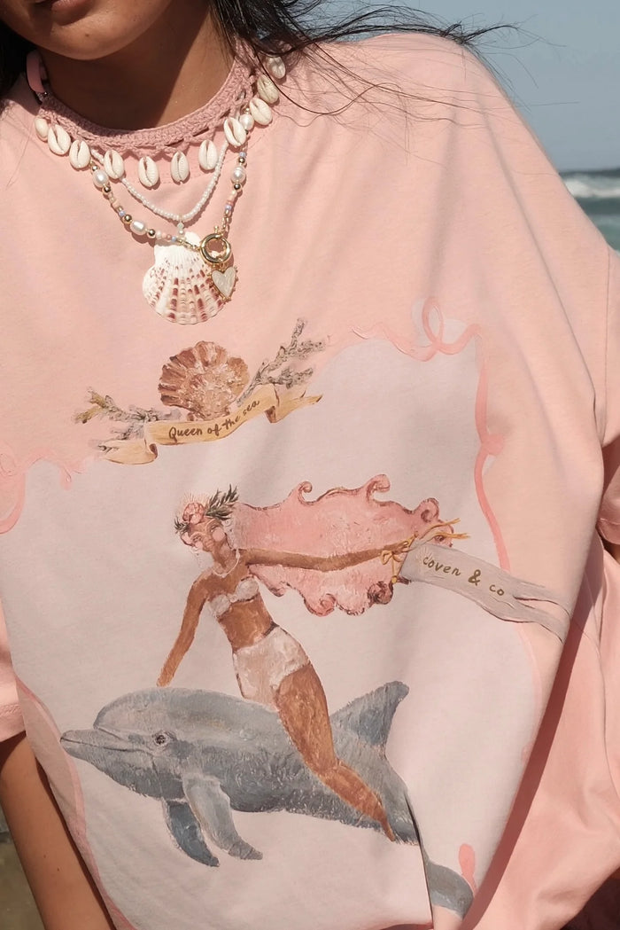 Queen Of The Sea Tee Pink