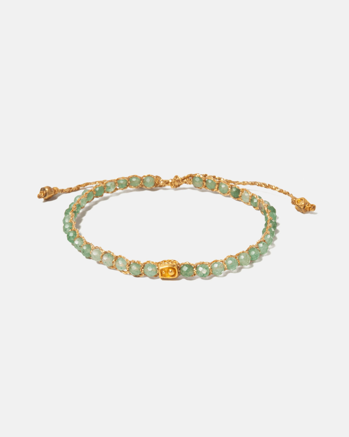 Green Jade Crystal Bracelet | Gold: 18K Gold