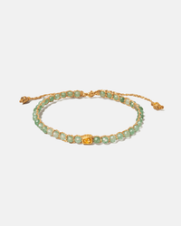 Green Jade Crystal Bracelet | Gold: 18K Gold