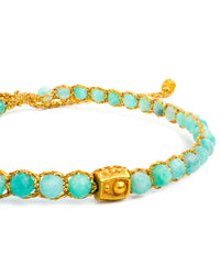 Amazonite Crystal Bracelet | Gold: 18K Gold