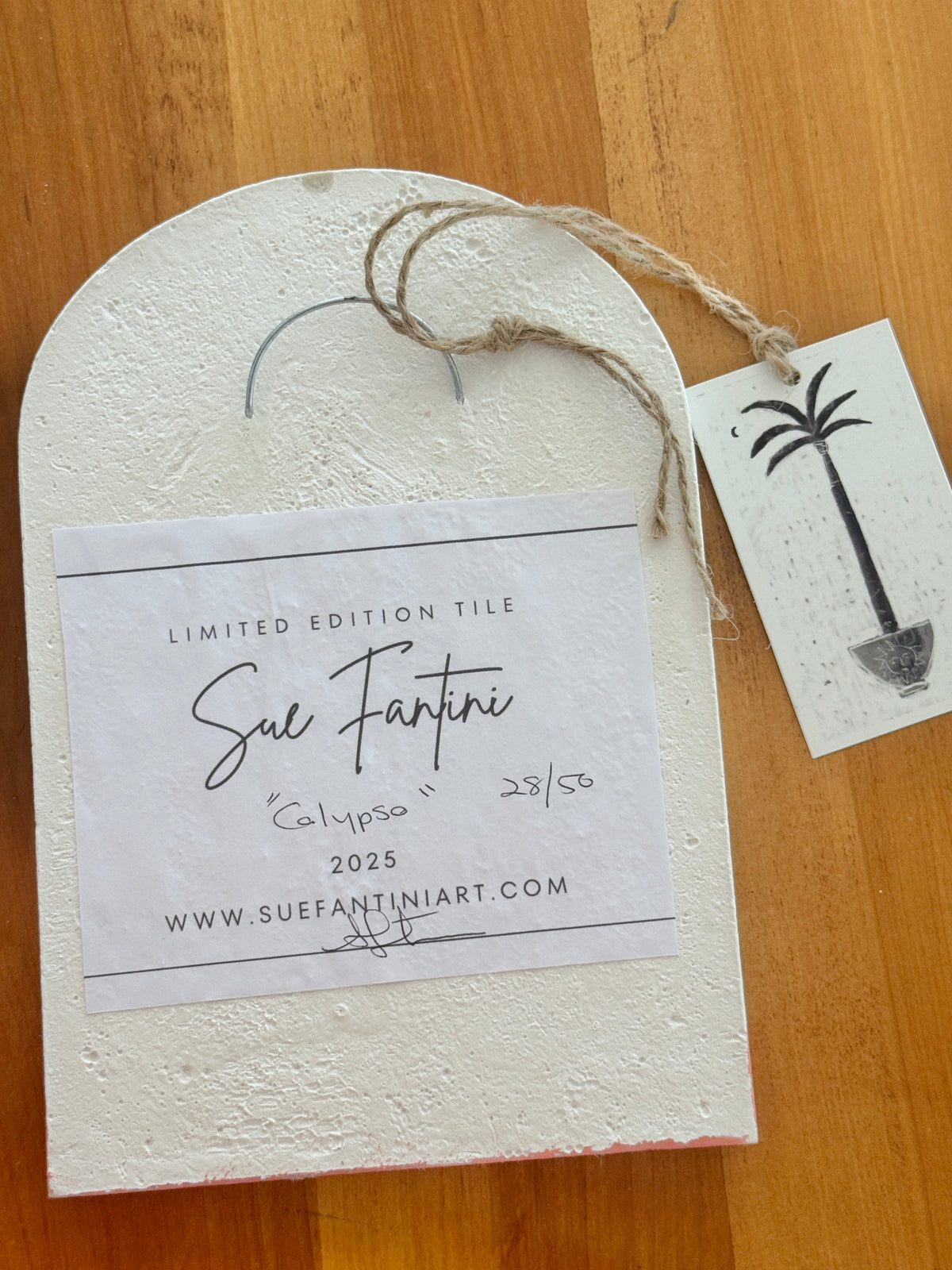Sue Fantini Tile - Limited Edition - Calypso -  Large Arch