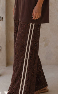 Sidewalk Lace Pants Brown