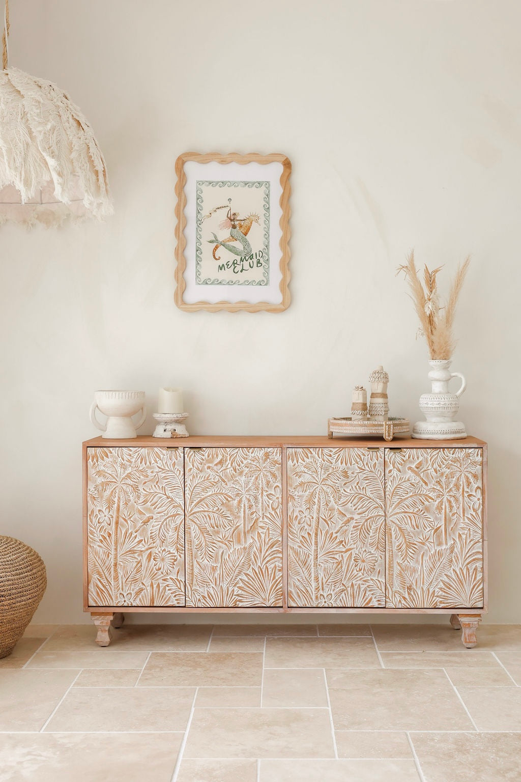 Sideboard Large Carved Les Palmas - Sierra