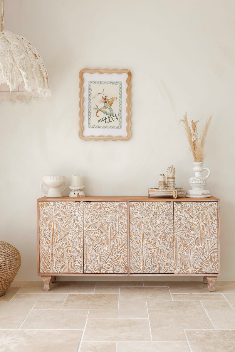 Sideboard Large Carved Les Palmas - Sierra