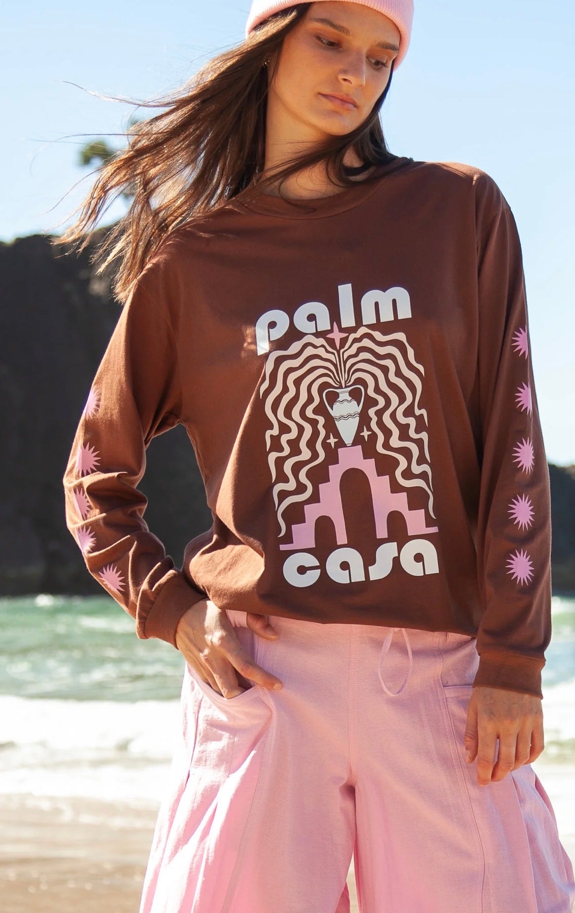 Berber Long Sleeve Shirt Brown