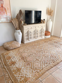 Moroccan Vintage Rug “Indigo” 350 x 187