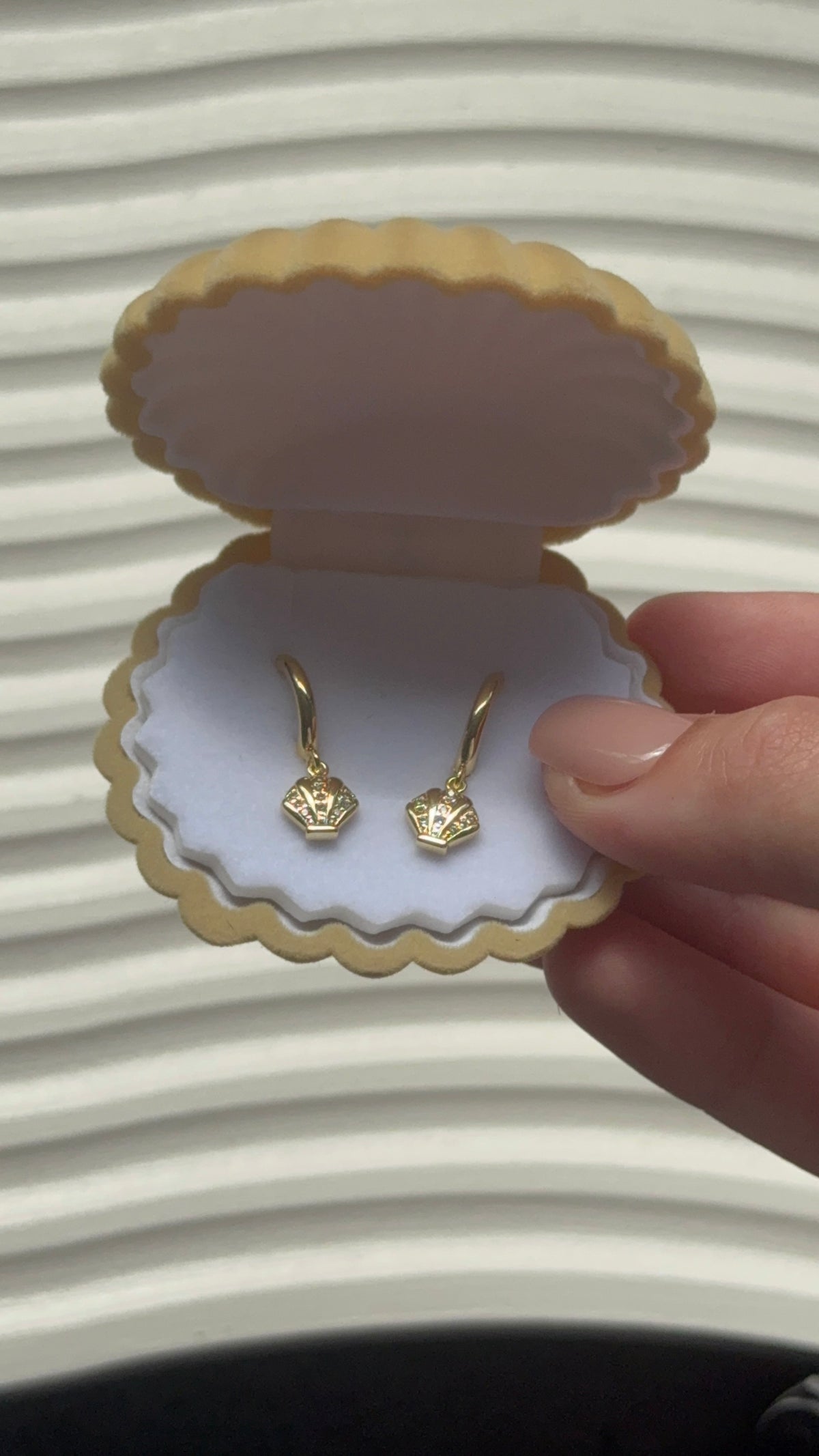 Halo Huggie earrings