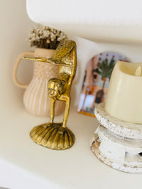 Large Brass Handstand Mermaid