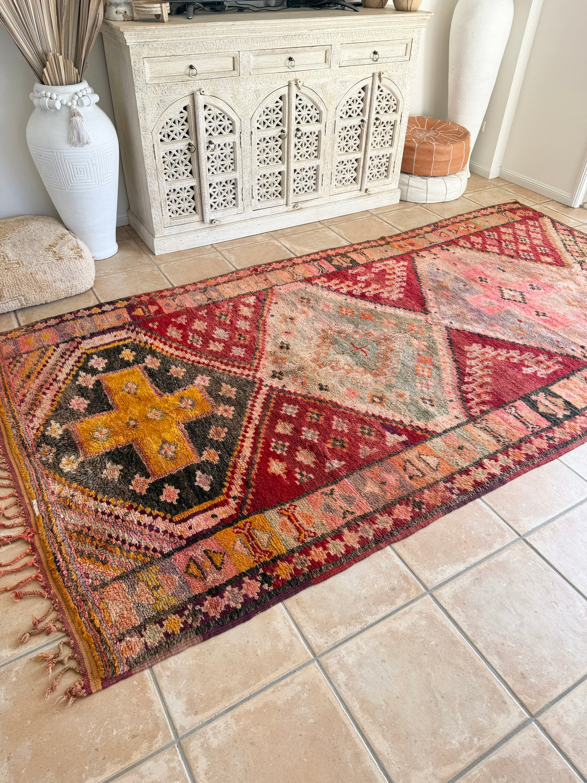 Moroccan Vintage  Rug  “Zephyra" 316 x 172