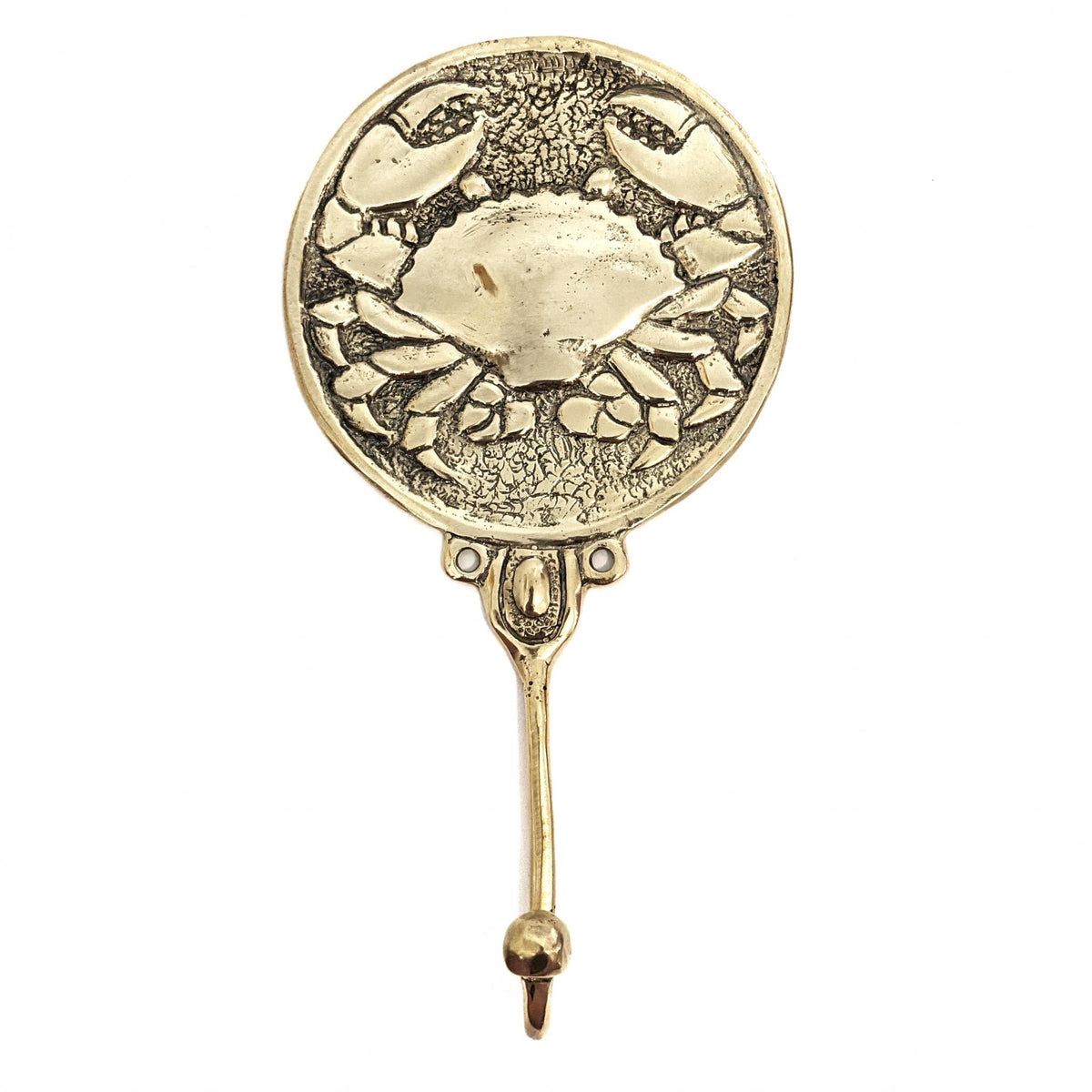 Brass Medallion Crab Hook