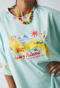 Spicy Island Tee Aqua