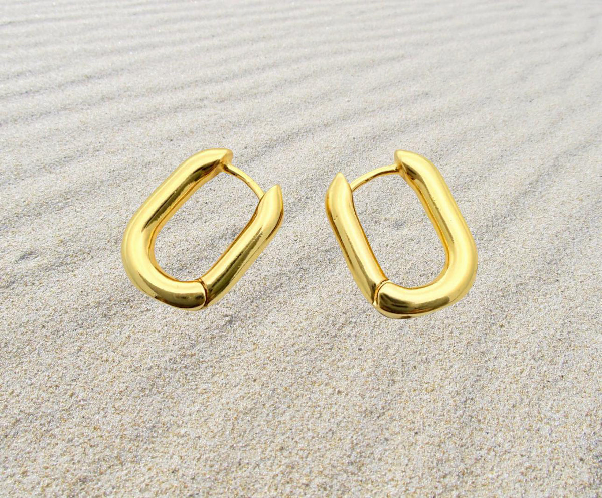 Hazel huggie earrings