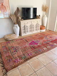 Moroccan Vintage Rug “Daisy” 382 x 191