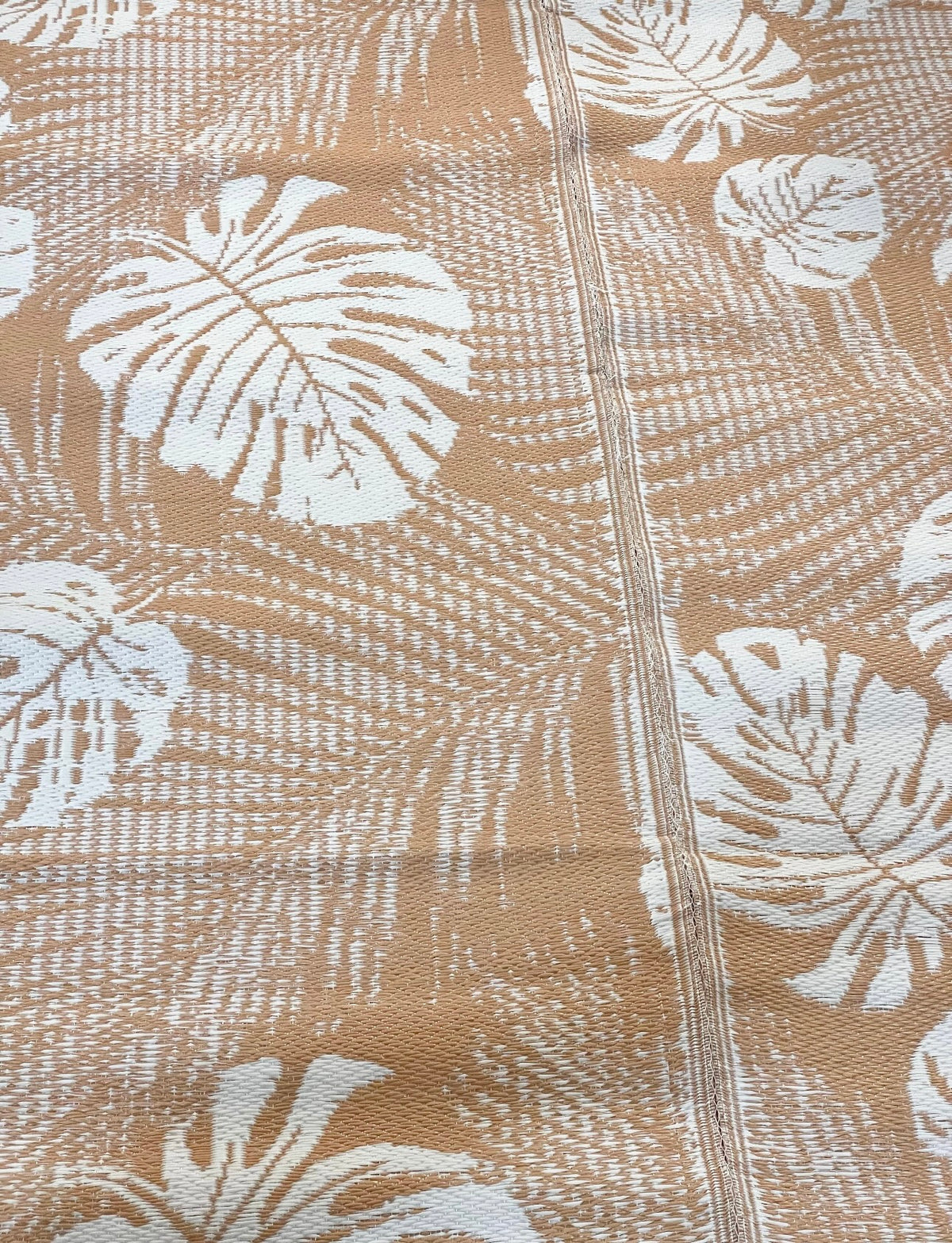 Recycled Outdoor Mat 3  Palm Fern ~ Small 1.8 x 1.8