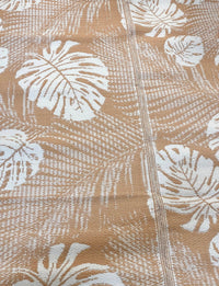 Recycled Outdoor Mat 3  Palm Fern ~ Small 1.8 x 1.8