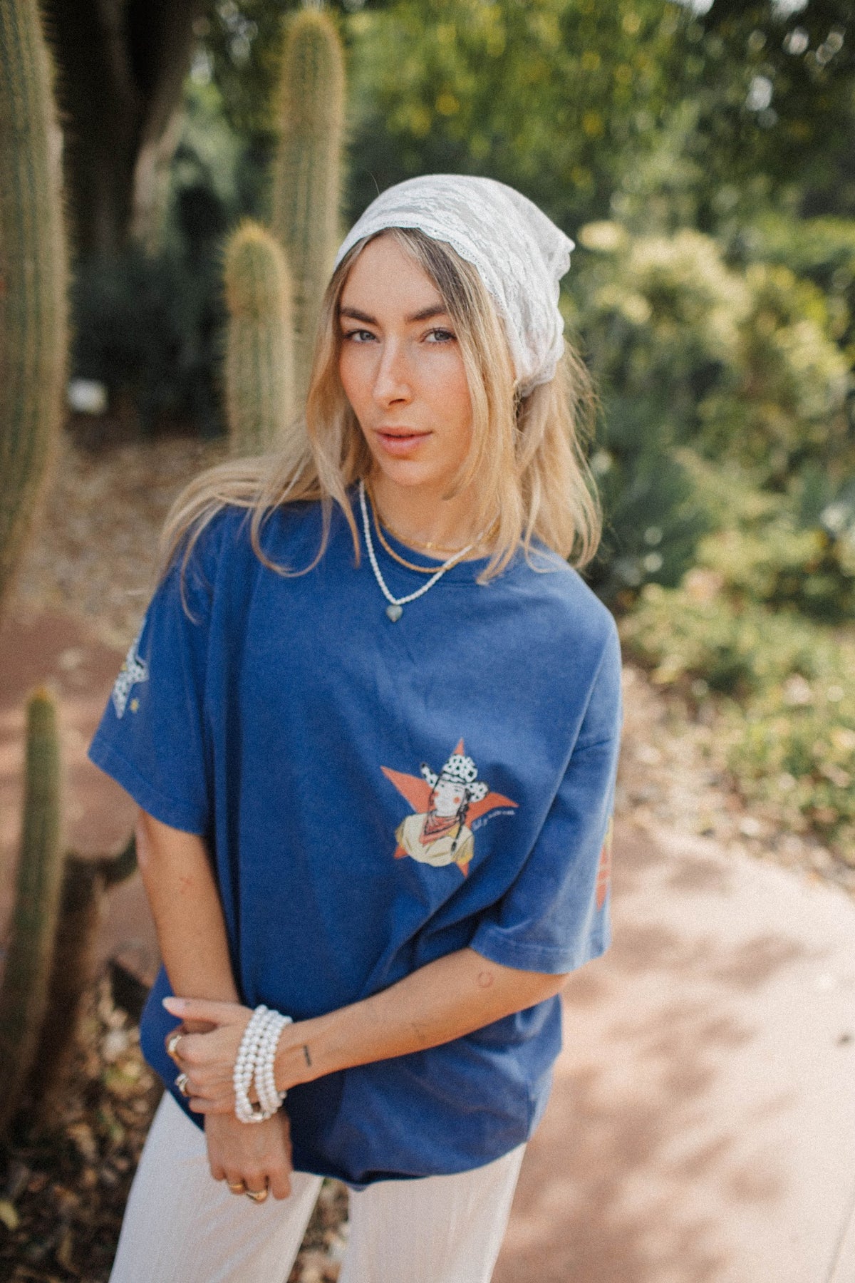 Born To Be A Cowgirl Oversized Shirt Acid Wash