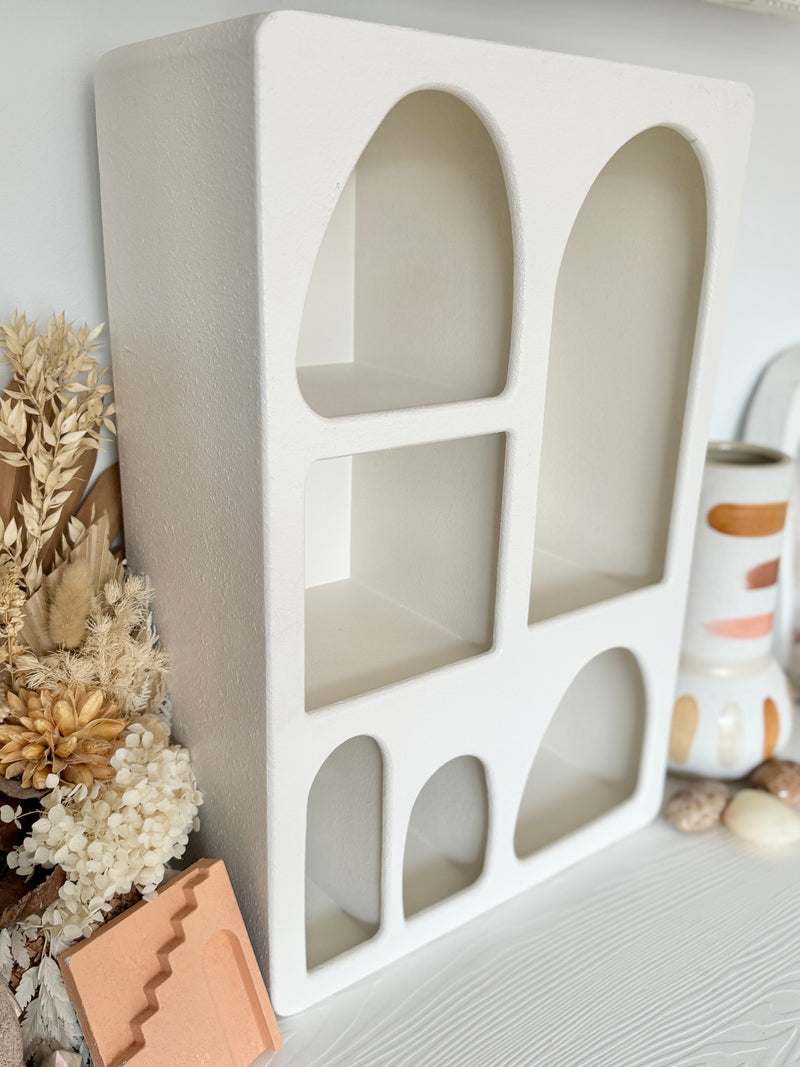 Santorini Niche 6 Shelf Shadow Box Display Shelf