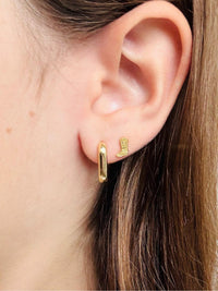 Hazel huggie earrings