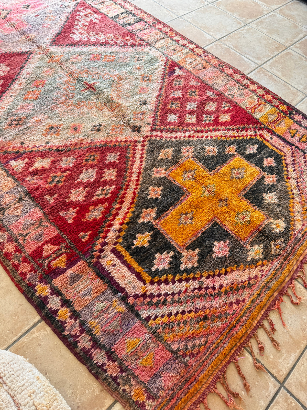 Moroccan Vintage  Rug  “Zephyra" 316 x 172