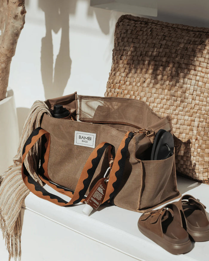 The Bambi Mesh Bag in Espresso