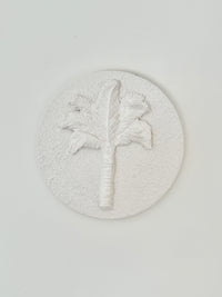 Wall Tile - White Palm - Large *Seconds