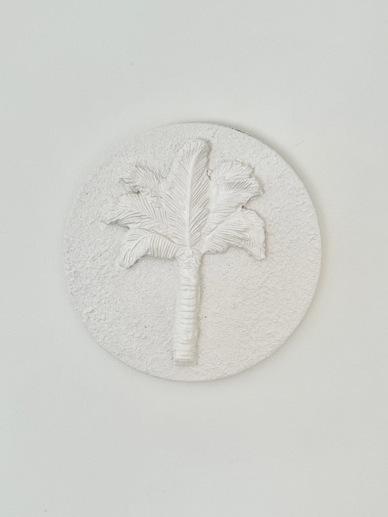 Wall Tile - White Palm - Large *Seconds
