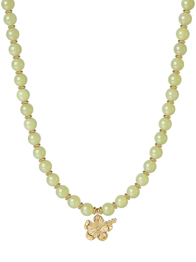 Mavi Beaded Necklace in 18k Gold