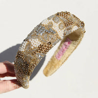 Beaded Headband Golden Fields