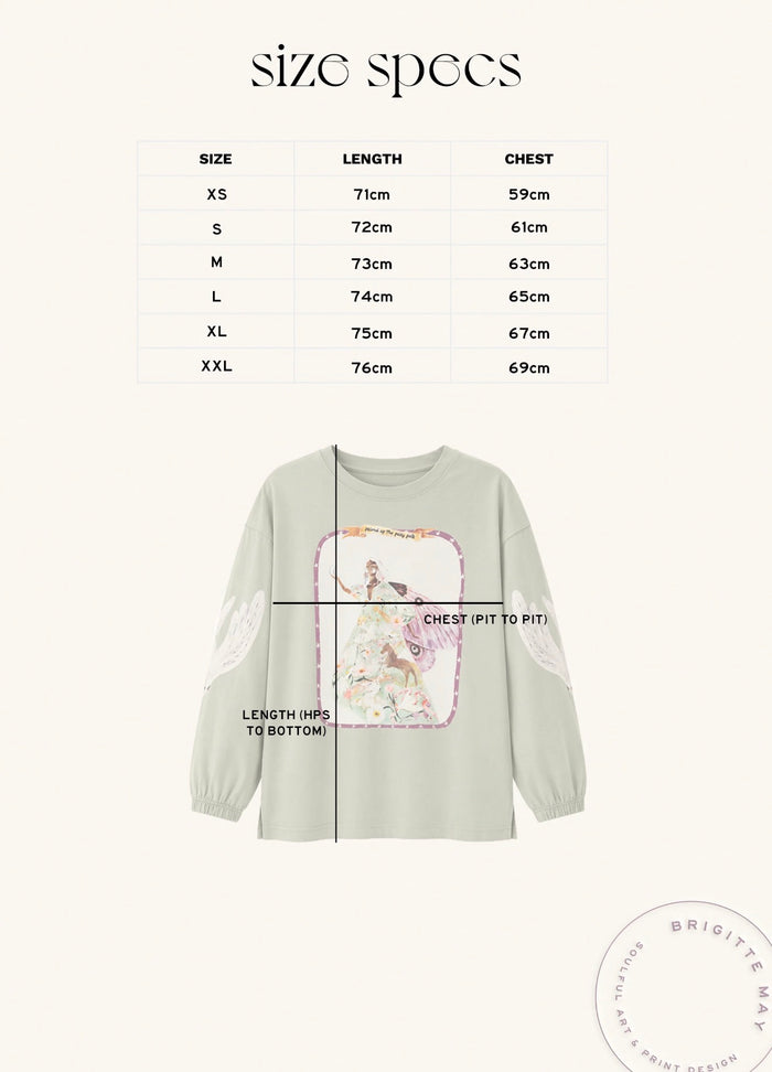 Fairy Folk Long Sleeve Tee Women's Sage