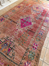 Moroccan Vintage Rug “Daisy” 382 x 191