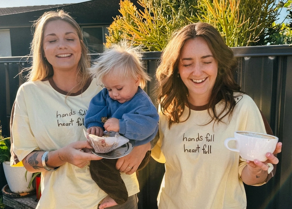 Heart Full Tee Cream/Choc