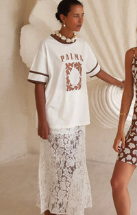 Palma Garden Oversized Tee Brown
