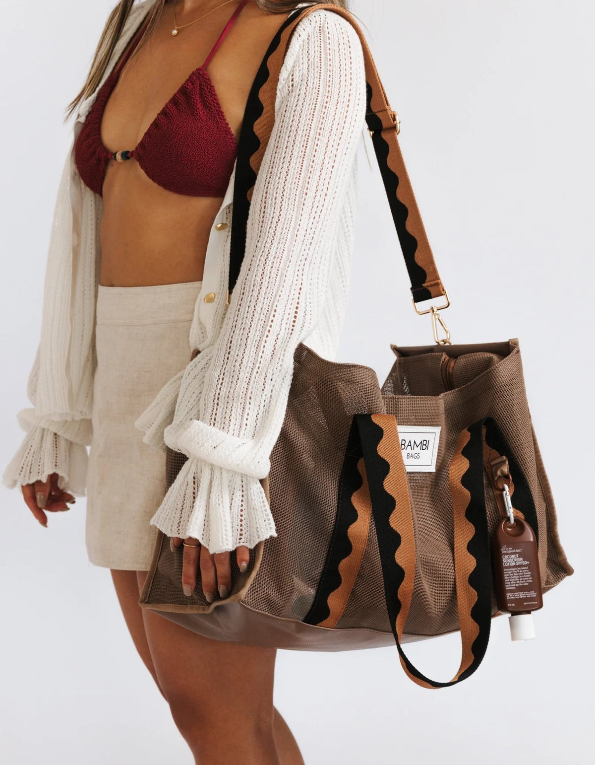 The Bambi Mesh Bag in Espresso