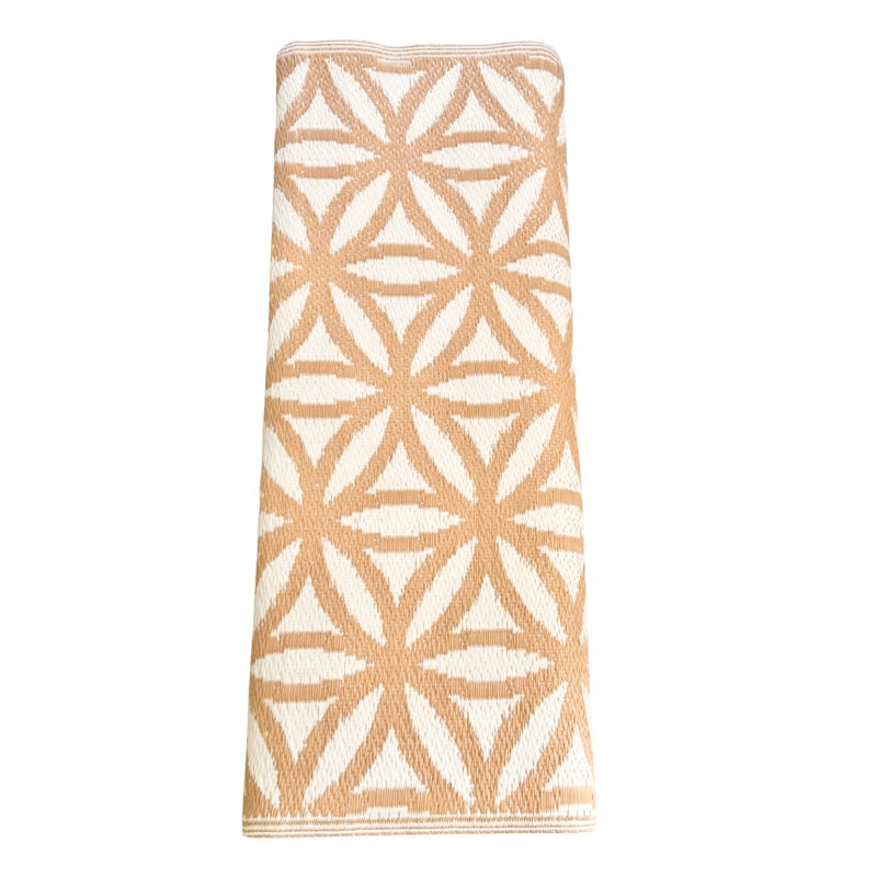Recycled Outdoor Mat 22 Kaleidoscope ~ Large 2.8 x 2.8