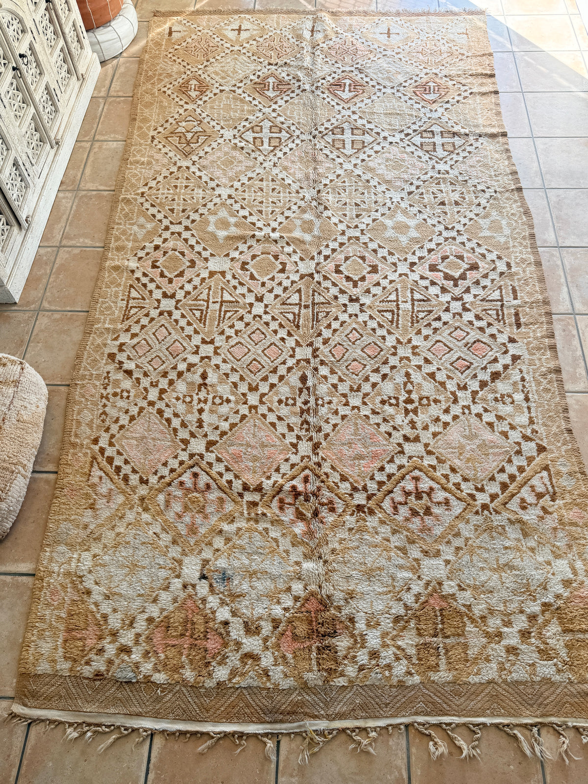 Moroccan Vintage Rug “Indigo” 350 x 187