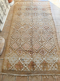 Moroccan Vintage Rug “Indigo” 350 x 187