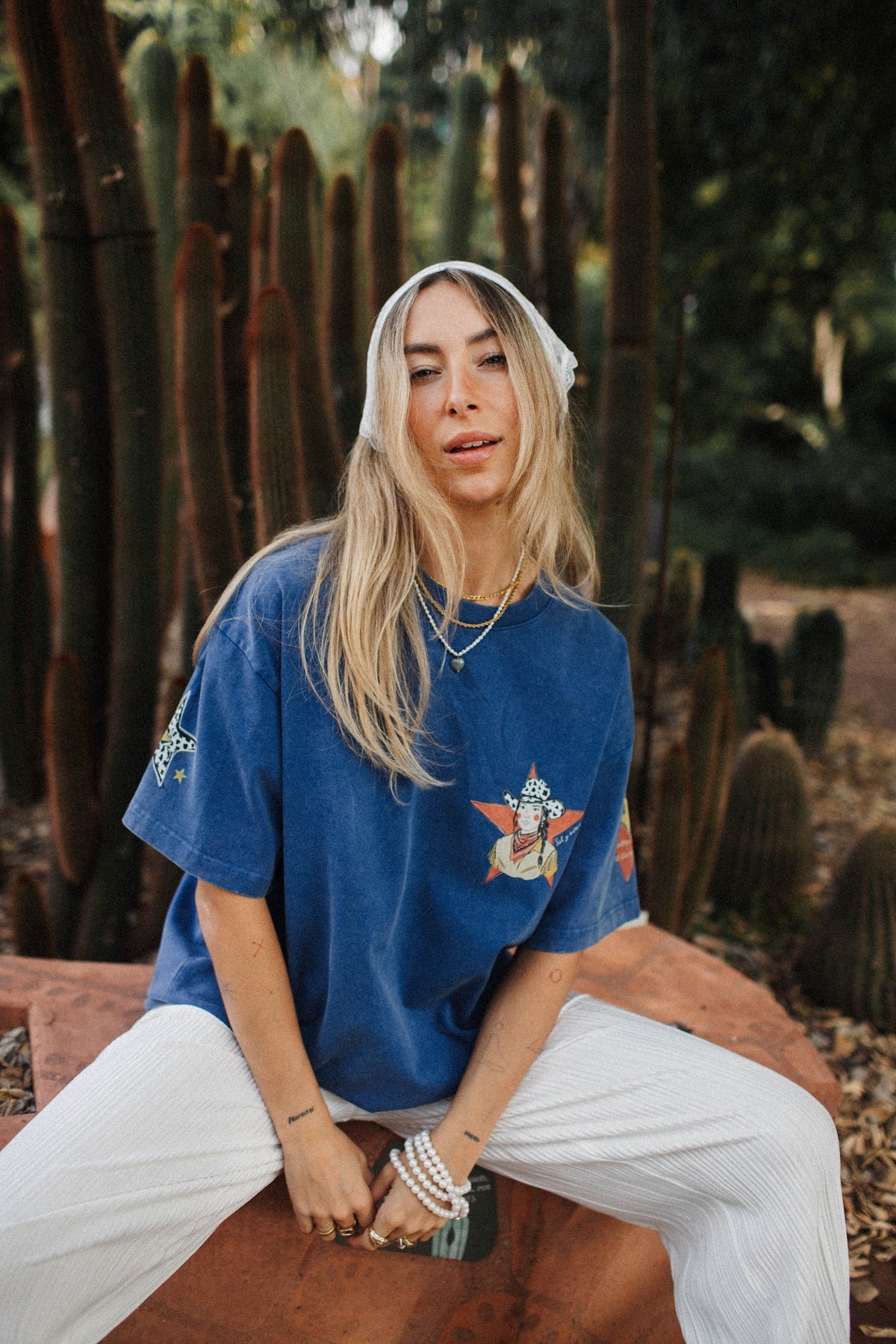 Born To Be A Cowgirl Oversized Shirt Acid Wash
