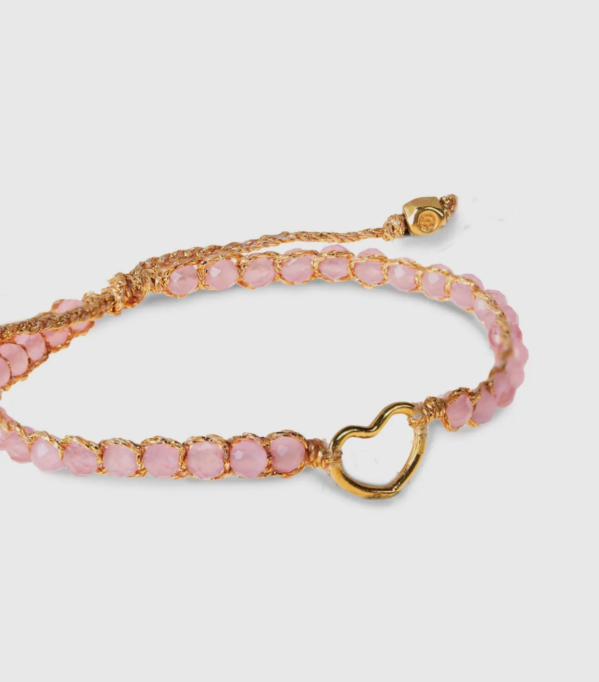 Kids Pink Tourmaline Crystal Bracelet|Gold
