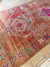 Moroccan Vintage Rug “Daisy” 382 x 191