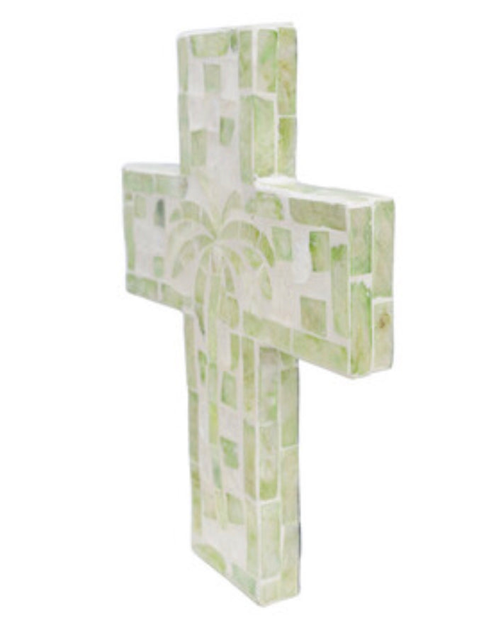 Cross Bali Green Palm Inlay