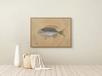 Gabrielle Diamantis Blue Fish Print A3