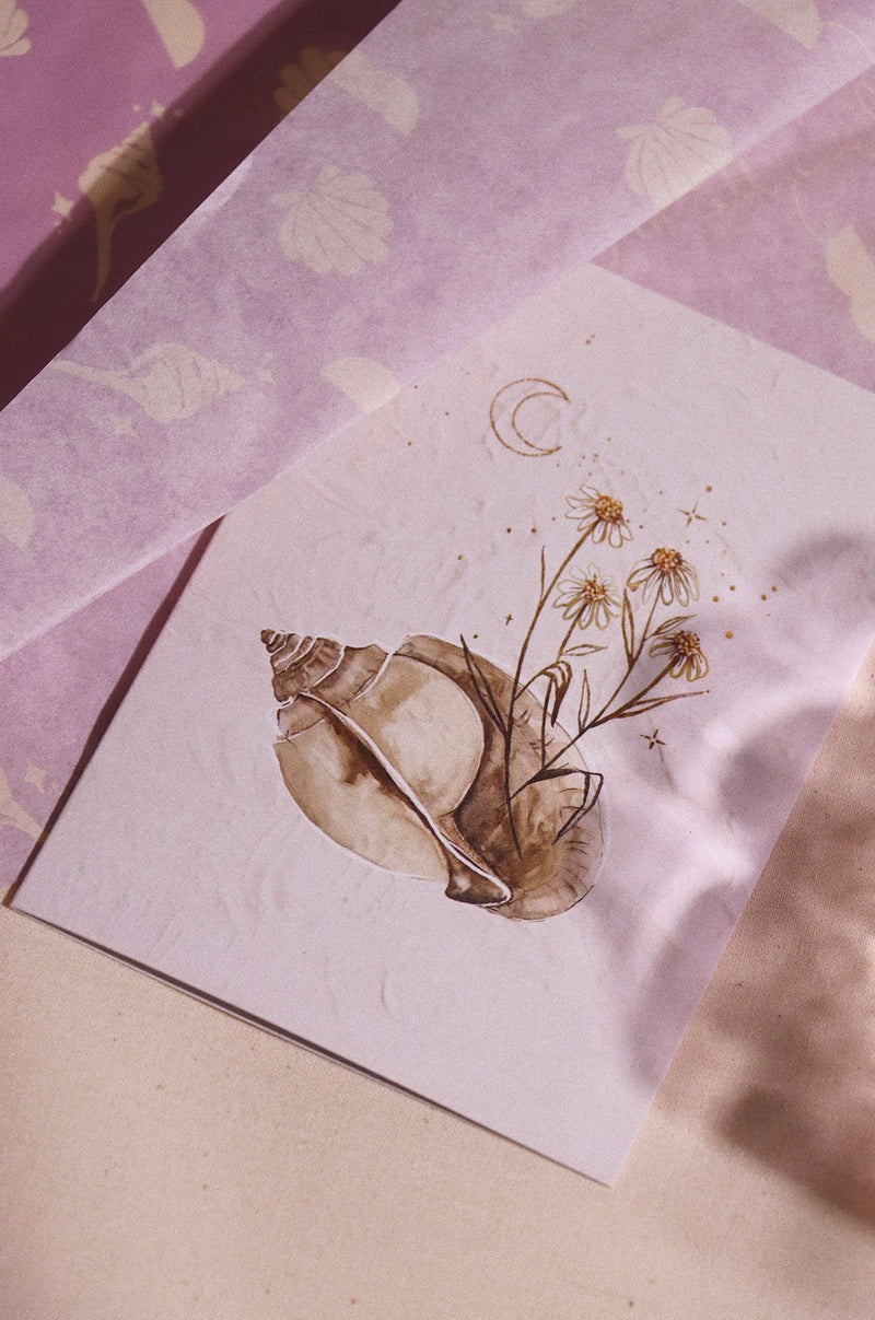 Card - Seashells and Stars