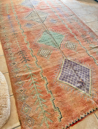 Moroccan Vintage Rug “Luna” 333 x 186