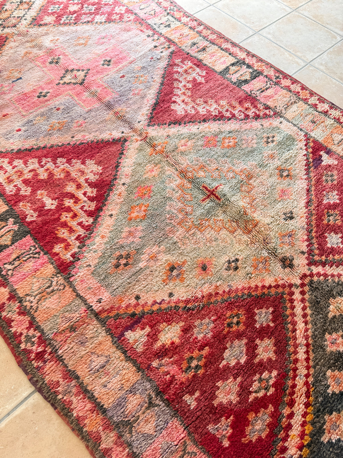 Moroccan Vintage  Rug  “Zephyra" 316 x 172
