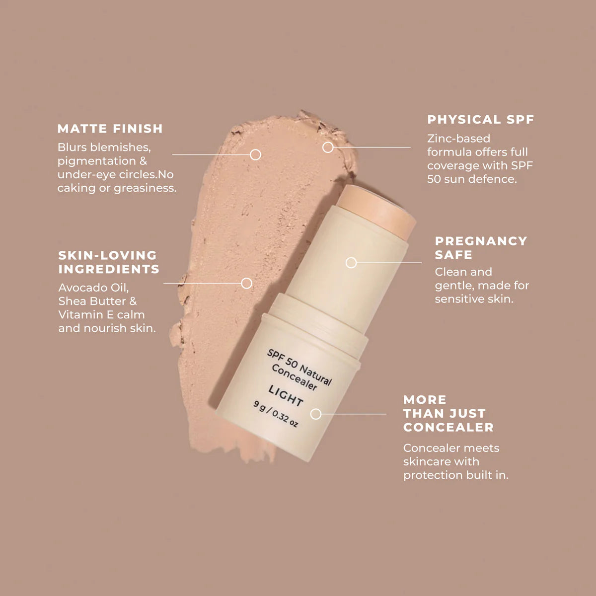SPF 50 Natural Concealer - Light To Medium