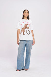 LUCKY Oversized Shirt White