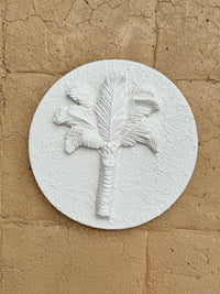 Wall Tile - White Palm - Large *Seconds